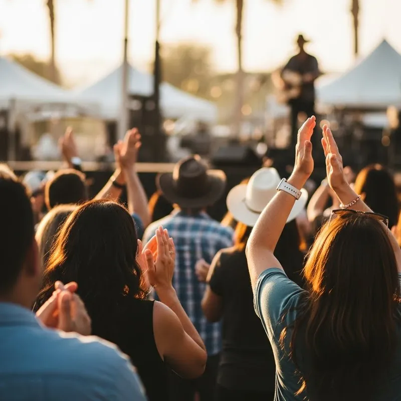 Crowd Enjoying Music