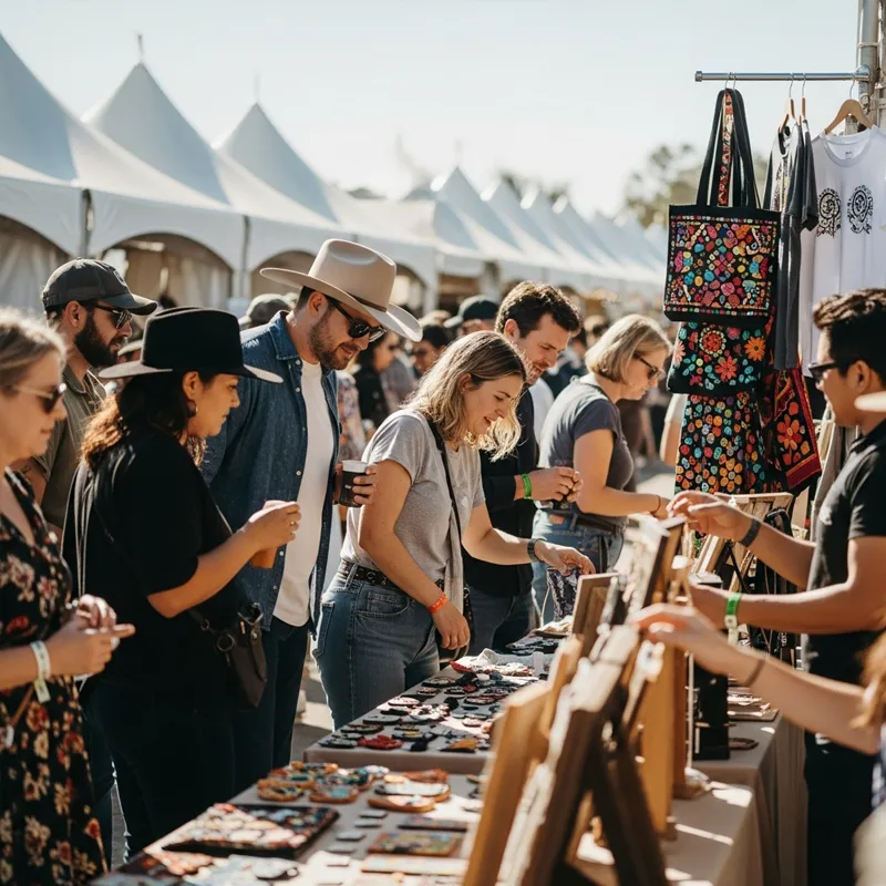 vendors4 Attendees Shopping in the Marketplace
